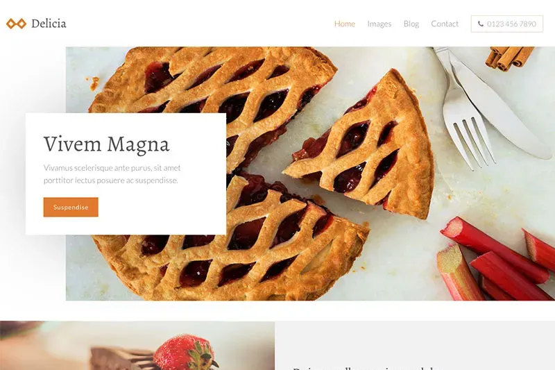 Sample WordPress theme - bakery.